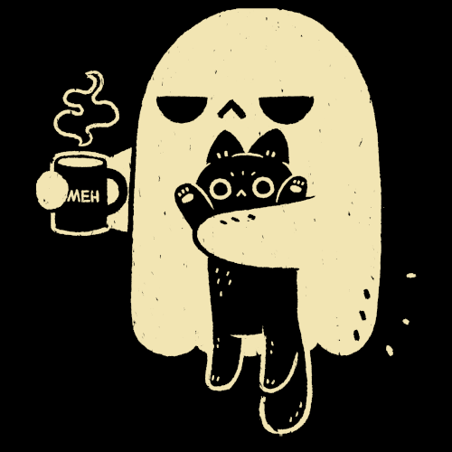 xMorfina - Motiv: Cute Ghost holding Cat