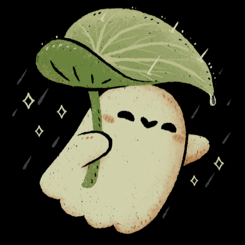 xMorfina - Motiv: Cute Ghost with Leaf