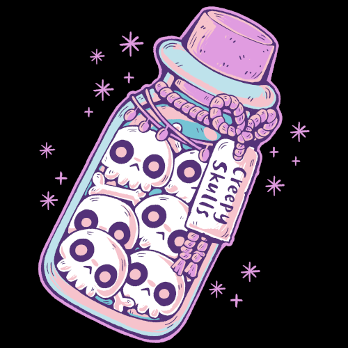 xMorfina - Motiv: Creepy Skulls