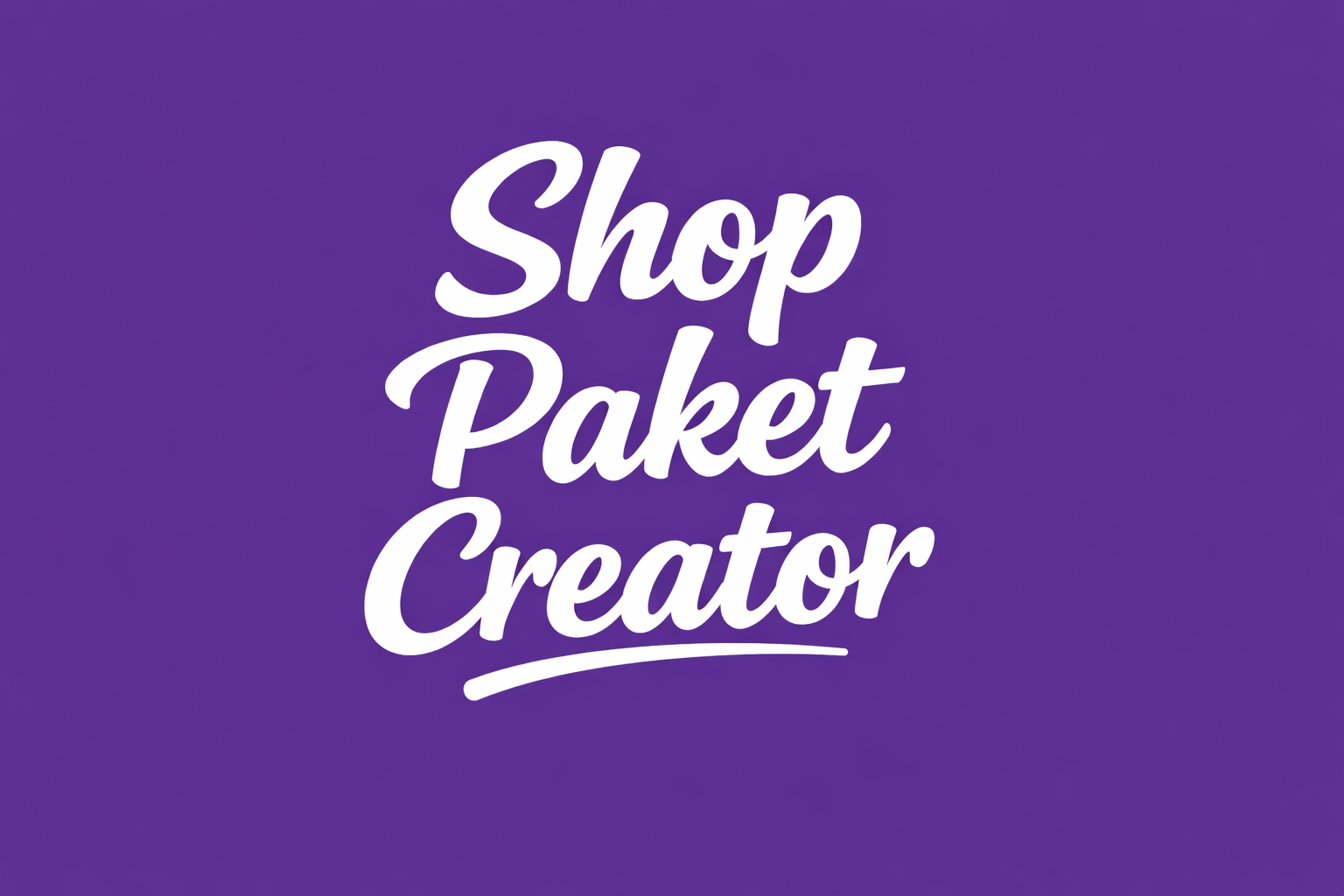 Shop Paket Creator